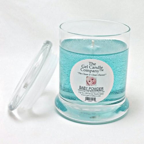(image for) Baby Powder Scented Gel Candle up to 120 Hour Deco Jar