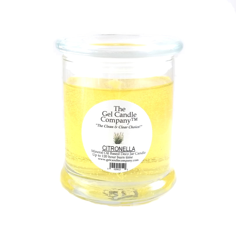 Citronella Scented Gel Candle up to 120 Hour Deco Jar
