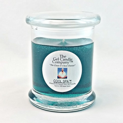 Cool Spa™ Scented Gel Candle up to 120 Hour Deco Jar - Click Image to Close
