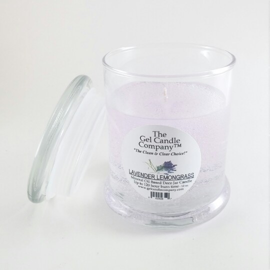 Lavender Scented Gel Candle up to 120 Hour Deco Jar