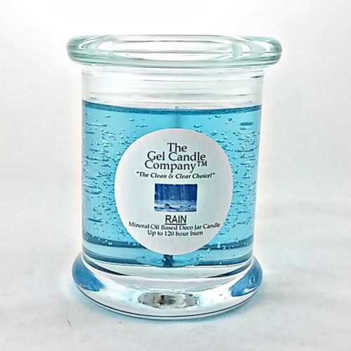 Rain Scented Gel Candle up to 120 Hour Deco Jar - Click Image to Close