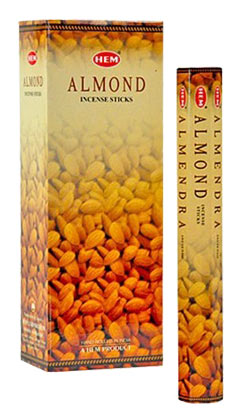 Almond Incense - 20 sticks - Click Image to Close