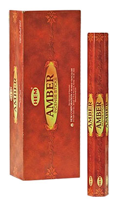 Amber Incense - 20 sticks - Click Image to Close