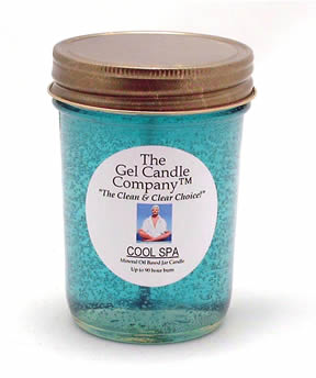 Cool Spa 90 Hour Gel Candle Classic Jar - Click Image to Close