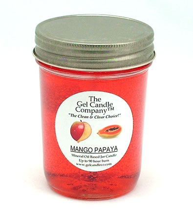 Mango Papaya 90 Hour Gel Candle Classic Jar - Click Image to Close