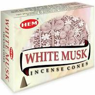 White Musk - Box of 10 Incense Cones - Click Image to Close