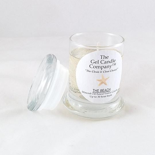 The Beach Scented Gel Candle Votive - Click Image to Close